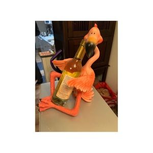 Pink Flamingo Wine Holder